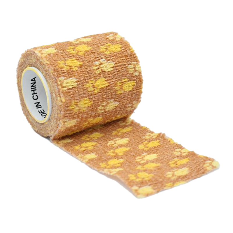 Mascota gato gato herida veterinaria cohesiva vendaje auto adherente cinta de envoltura