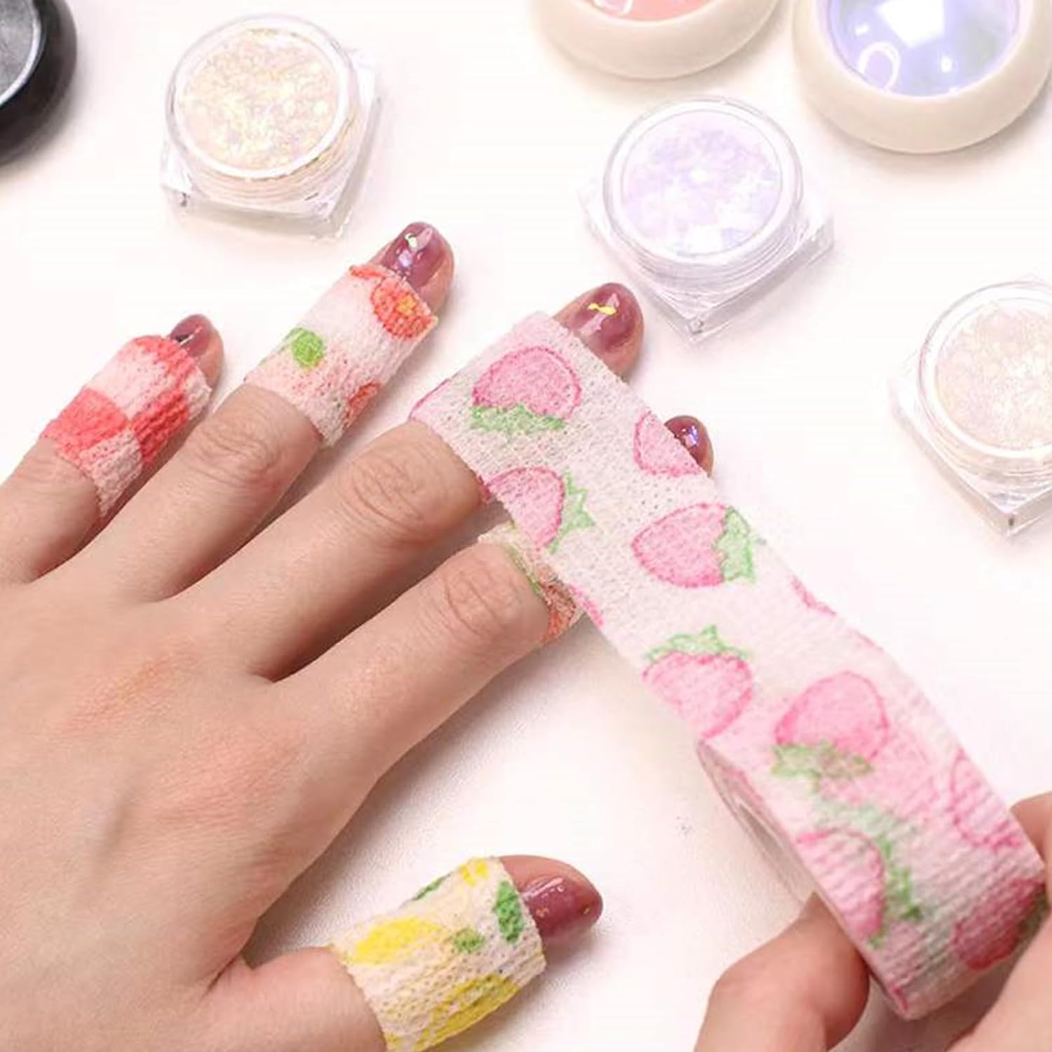 Vendajes cohesivos para los dedos