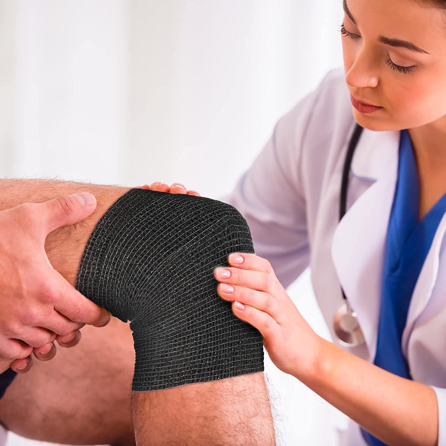 Vendaje cohesivo elástico envolvente para el cuidado de la salud