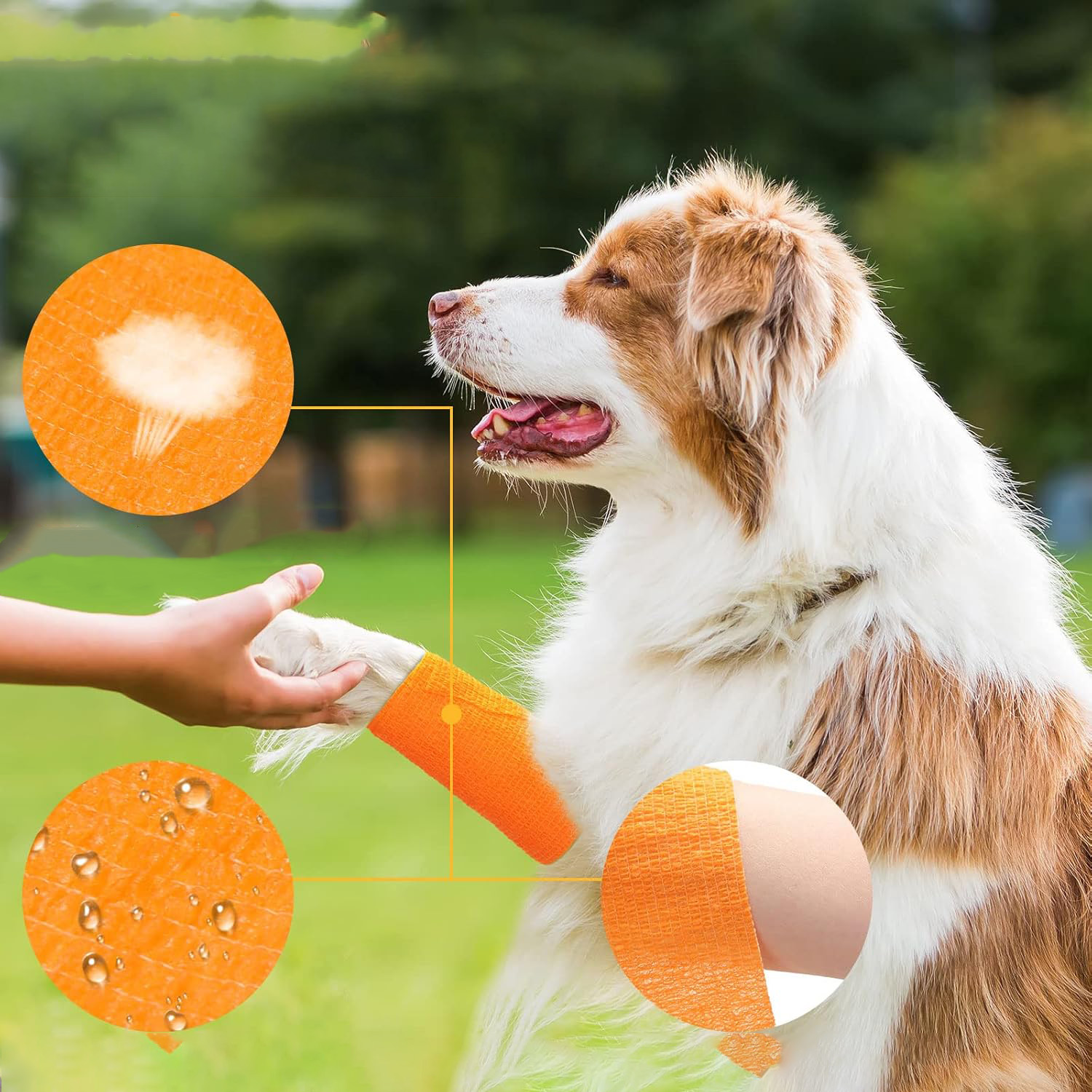 Vendaje autoadhesivo impermeable para exteriores