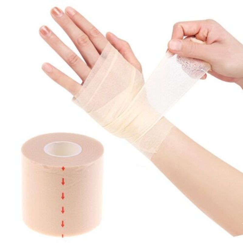 Pre-cinta de espuma para cinta atlética, envoltura protectora sin látex para deportes y entrenamiento