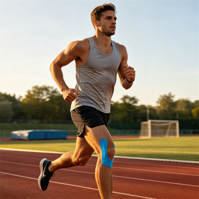 Cinta de kinesiología premium para apoyo deportivo, recuperación muscular y estabilidad de las articulaciones | Rollo de 5 cm x 5 m, resistente al agua y sin látex